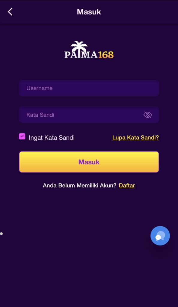 Langkah Kedua Login
