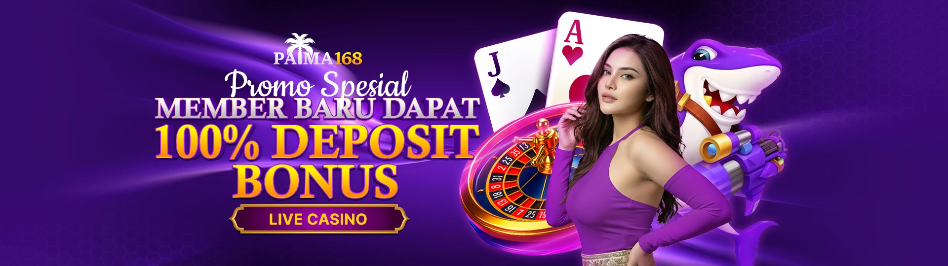 100% Deposit Bonus untuk Live Casino